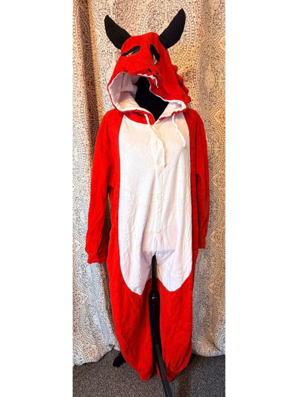 Laahoem Animal Dragon Pajamas Unisex Adult Hooded Men Women Jumpsuit Costume Cos